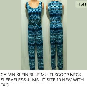 Calvin Klein Jumpsuit 95% polyester 5% spandex